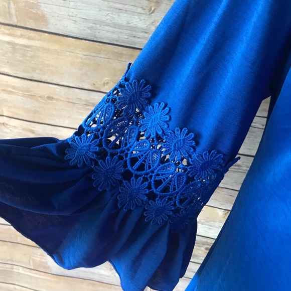 Royal blue stretchy tunic  - new with tags - Picture 2 of 4